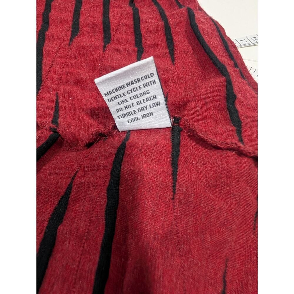 Habitat Dress Womens Small Red Black Textured Knit Knee Length - Picture 7 of 11